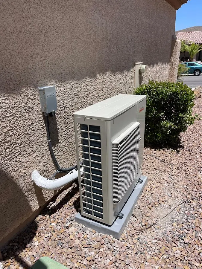 Residential air conditioning condenser unit in Washington